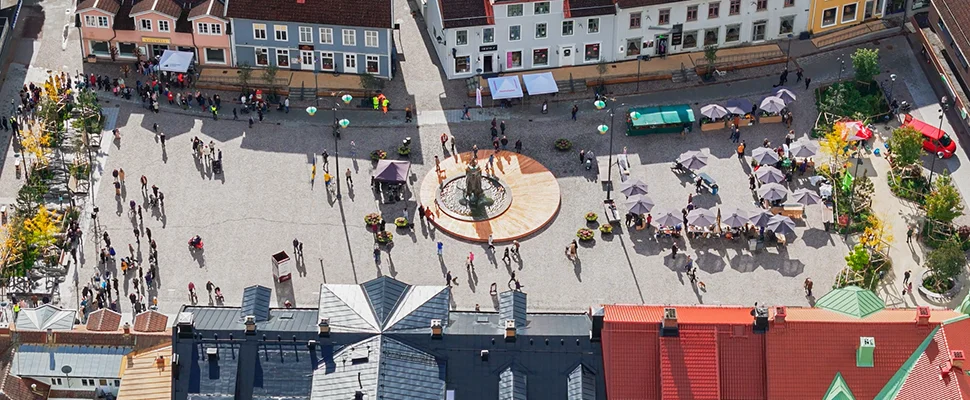 Vy över Stora torget